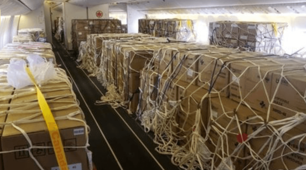 Cargo aircraft loading